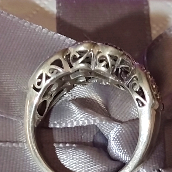 DIAMONDS--Black and White Diamonds set in .925 - Picture 9 of 10